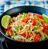 Noodles with Chili-Lime Peanut Sauce
