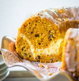 Pumpkin Bundt Cake with Cheesecake Swirl