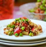 Rainbow Quinoa and Apples Salad with Roasted Tomato-Cumin Vinaigrette