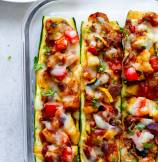 Ratatouille Stuffed Zucchini Boats