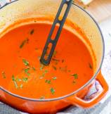 Vegan Roasted Red Pepper and Ginger Soup