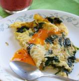Rice and Spinach Omelette