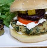 Spinach and Rice Meatless Burgers
