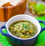 Fire Roasted Tomatillo Salsa - My other Chipotle Mexican Grill Favorite