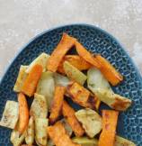 Roasted Sweet Potatoes with Apple