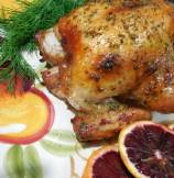Roasted Game Hen with Stuffing