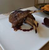 Oven Roasted Lamb with Red Wine Reduction Sauce