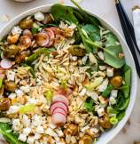 Spinach Feta Orzo Salad