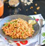 Savory Onion-Tomato Breakfast Oats - Indian Oats Poha