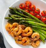 Roasted Garlic Shrimp and Asparagus