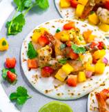 Garlic Shrimp Tacos with Mango Salsa