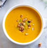 Creamy Curried Sweet Potato Soup with Coconut Milk