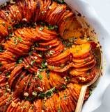 Hasselback Sweet Potatoes Casserole with Chipotle