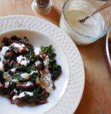 Warm Swiss Chard Salad with Peppery Dressing