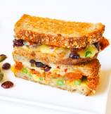 Cranberries, Asparagus and Pickled Jalapeno Grilled Cheese Sandwich