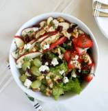 Healthy Waldorf Salad with Lite Dressing