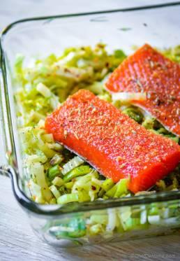 Baked Lemon Salmon with Fennel