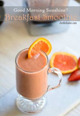 Good Morning Sunshine Breakfast Smoothie