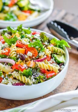 Deli Style Pasta Salad with Kale