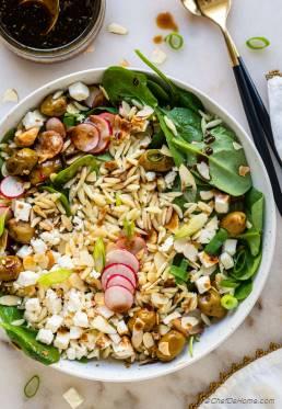 Spinach Feta Orzo Salad