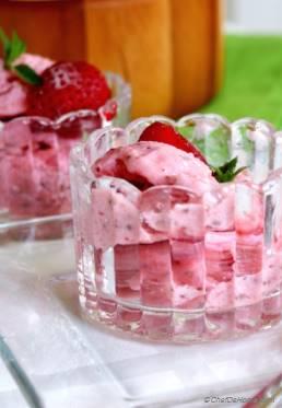 Strawberry Chia Frozen Yogurt