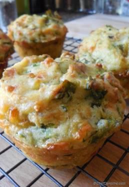 Zucchini and Spinach Muffins