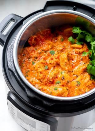 Instant Pot Butter Chicken - Butter Chicken in Instant Pot | ChefDeHome.com