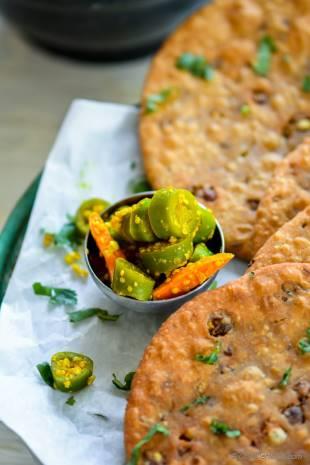 Poorre Sprouts Stuffed Masala Poori Recipe | ChefDeHome.com