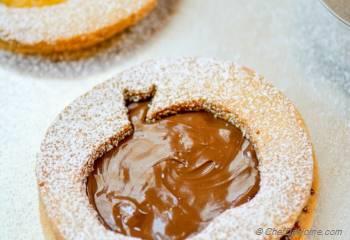 Step for Recipe - Hazelnut-Almond Big Apple Linzer Cookies