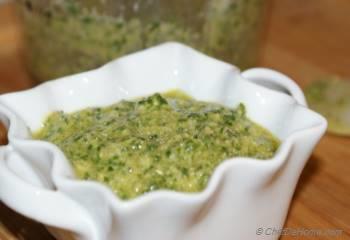 Step for Recipe - Baked Rustic Potatoes with Basil Pesto