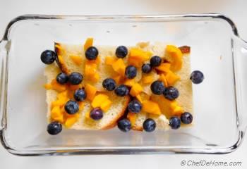 Step for Recipe - Mango Blueberry Bread Pudding