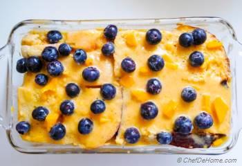 Step for Recipe - Mango Blueberry Bread Pudding