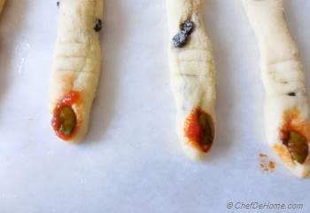 Step for Recipe - Creepy Witch Fingers Bread Sticks for Halloween