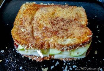 Step for Recipe - Apples and Brie Grilled Cheese Sandwich with Fig Spread