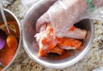 Step for Recipe - Honey Tangerine Buffalo Chicken Wings with Yogurt Ranch Dip