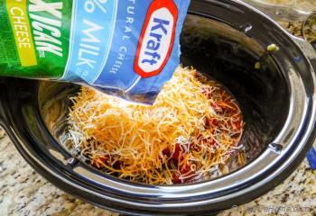 Step for Recipe - Easy Crock Pot Mexican Cheese Dip