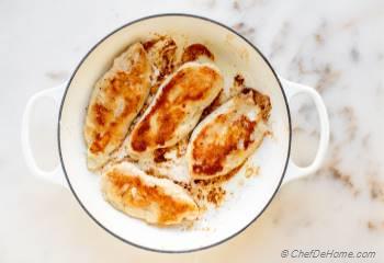 Step for Recipe - Chicken Mushroom Cream Sauce