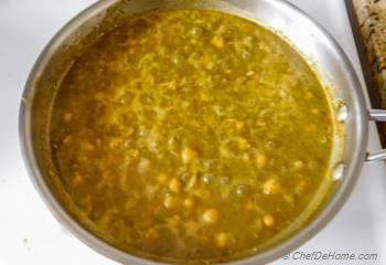 Step for Recipe - Roasted Tomatillos Chickpea Curry