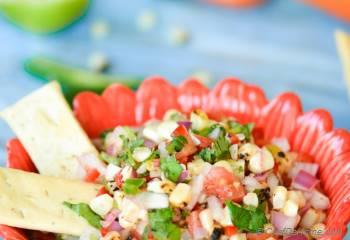 Step for Recipe - Chili Lime Roasted Corn Salsa