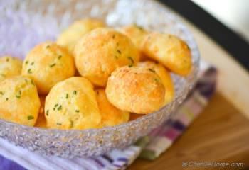 Step for Recipe - Lite and Airy Cheese and Citrus-Chive Gougeres