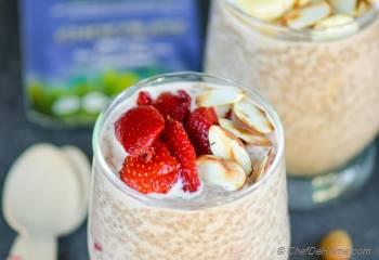 Step for Recipe - Sunwarrior Protein Review | Chocolate Almond Chia Breakfast Pudding