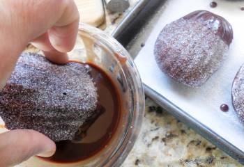Step for Recipe - Chocolate Cranberry Madeleine Cakes