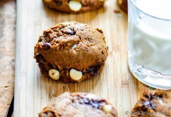 Step for Recipe - Soft Pumpkin Double Chocolate Chip Cookies