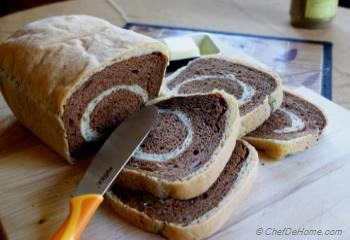 Step for Recipe - White Swirl Chocolate Breakfast Bread