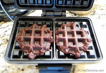 Step for Recipe - Chocolate Churro Waffles