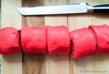 Step for Recipe - Red Velvet Cinnamon Rolls