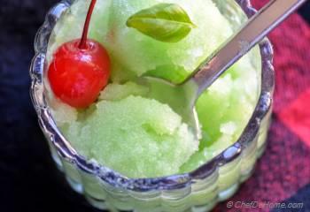 Step for Recipe - Cucumber, Lime and Basil Sorbet