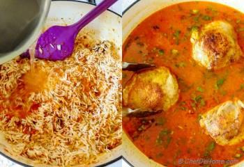 Step for Recipe - One Pot Curry Chicken and Rice