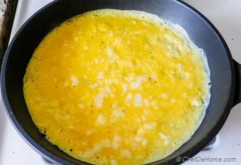 Step for Recipe - Chicken Fajita Omelette