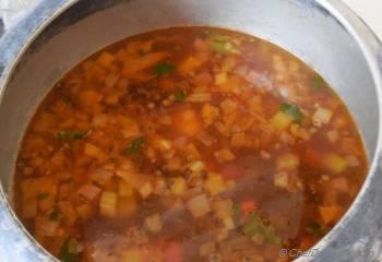 Step for Recipe - Easy Vegan French Lentils Soup in Pressure Cooker